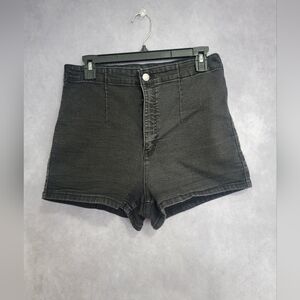 Wild Fable Womens 14 Black Stretch Denim Super High Rise 2.5" Inseam Shorts